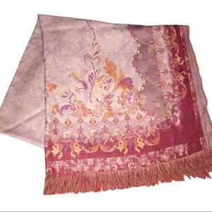 Moksha 100% New Wool Fringed Scarf